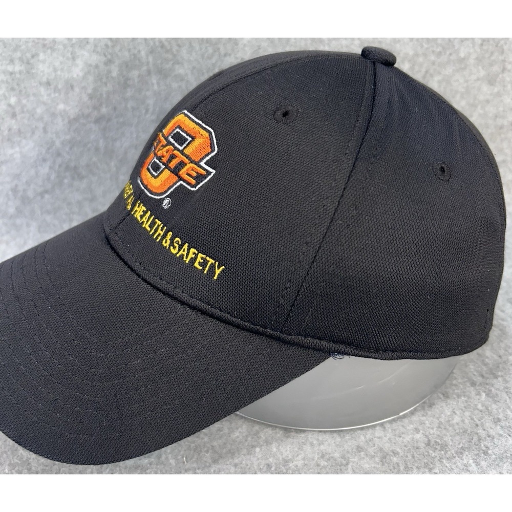 Oklahoma State OSU Fitted Hat OC Sports Black Environmental Health Safety - Picture 3 of 14